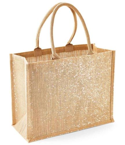 Westford Mill Shimmer Jute Shopper - NTG - ONE